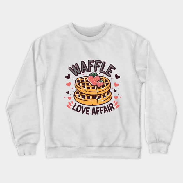 Waffle Love Affair Crewneck Sweatshirt by SimplyIdeas